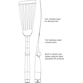diagram of Toadfish Outfitters Ultimate Spatula