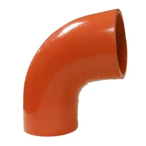 Trident Marine Hose & Propane 292X Ser 90 Deg Reinforced Extra High Temp Red Silicone Exhaust Hose Elbows