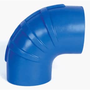 Trident Marine Hose & Propane 290V Series Very High Temp Blue Silicone Blend 90 Deg Exhaust Elbows