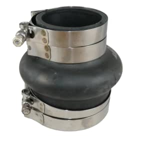 43ss of Trident Marine Hose & Propane THHR Series Step-Up High Temp Black Rubber Exhaust Bellows - Sgl Hump Hose