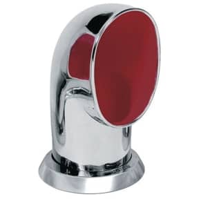 Traditional Stainless Steel Cowl Vents - Red Interior