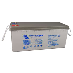 Side of Victron Energy AGM Super Cycle Battery, 230 amp