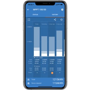 SmartSolar MPPT Solar Charge Controller - Phone View