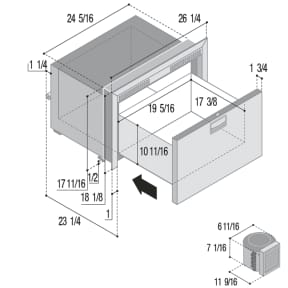 drawer refrigerators and freezers