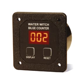Water Witch Bilge Pump Cycle Counters - with Square Face