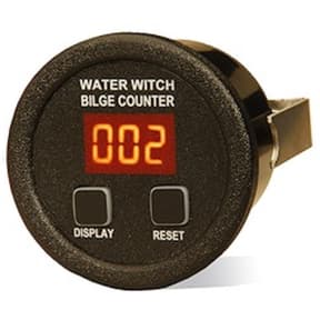 Water Witch Bilge Pump Cycle Counters - with Round Face