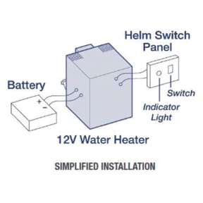 Water Heater 3 Gal. - 12V Electric Only