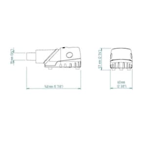 diagram of Whale 300 GPH Gulper Bilge Pump Kit