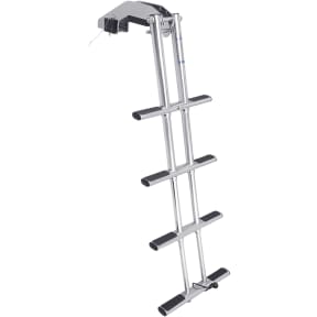 Stainless Steel Telescoping Dive Door Ladder, Floor Mount