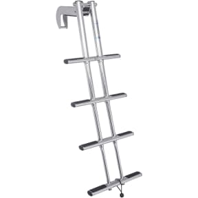 Stainless Steel Telescoping Dive Door Ladder, Wall Mount