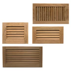 group of Whitecap Industries Louvered Teak Vents