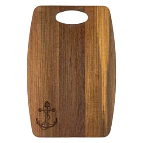 60761ancc of Whitecap Industries Solid Teak Gourmet Serving Boards - 14" x 8"