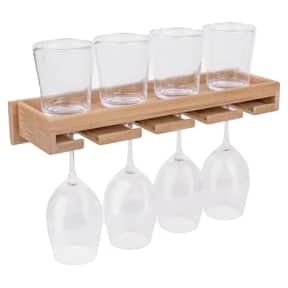in use of Whitecap Industries Wineglass Rack with Shelf
