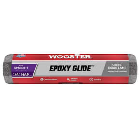 in package of Wooster Epoxy Glide Roller Cover