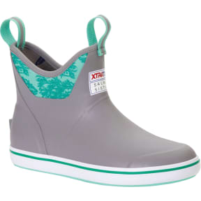 Women's Salmon Sisters 6 in Ankle Deck Boot - Gray/Teal