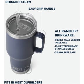 Rambler 35 oz Straw Mug With Straw Lid