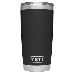 black of Yeti Coolers Rambler 20 oz Stainless Steel Insulated Tumbler - in DuraCoat Colors