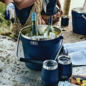 Rambler Beverage Bucket with Fisheries Logo