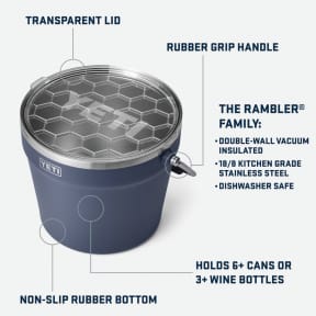 Rambler Beverage Bucket with Fisheries Logo