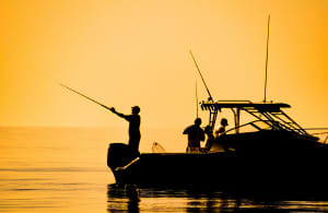 Fishing at Sunset