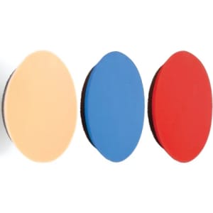 Shurhold Revitalise System color-coded pads for multi-stage boat polishing and detailing.