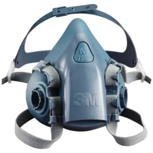 3M half-facepiece reusable respirator with organic vapor cartridges for epoxy safety