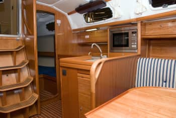 Galley with Microwave