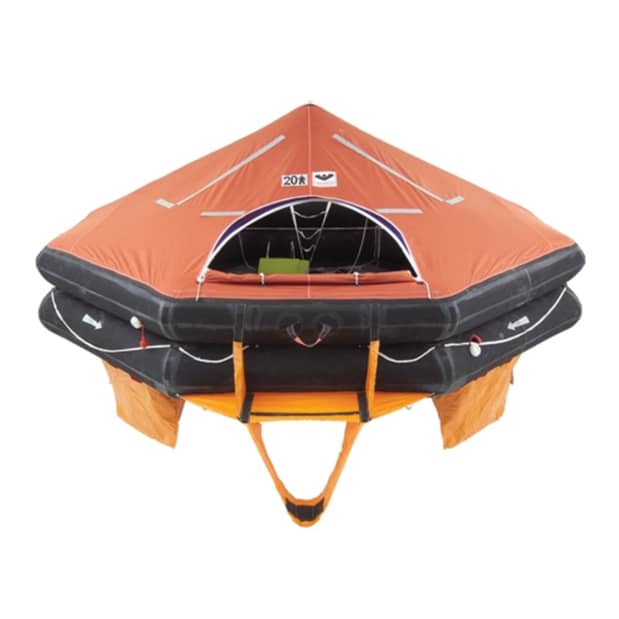 Type DK+ Throw Overboard Commercial Life Rafts - 10 to 25 Person Models