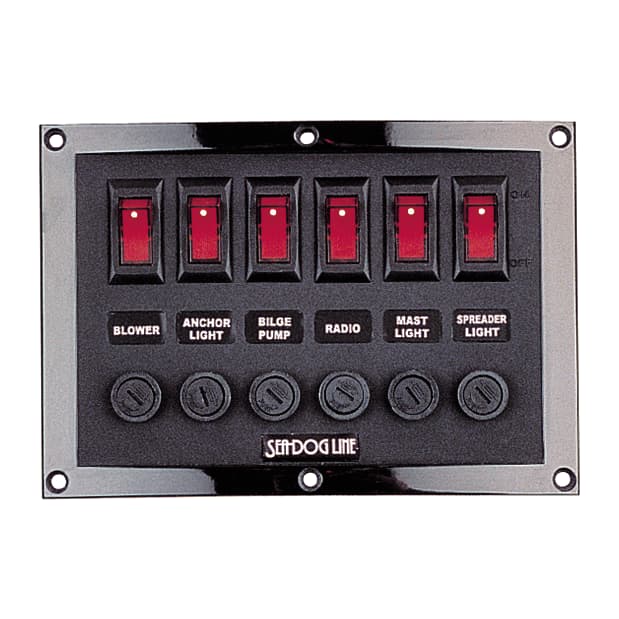 thumbnail interactive-video image 1 of Sea-Dog Aluminum Switch Panel - Vertical - 4 Switch [422010-1 1 of 14