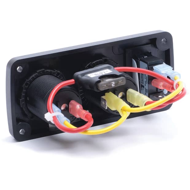 Blue Sea Systems - Panneau Acc H2O USB, Prise & Voltmètre