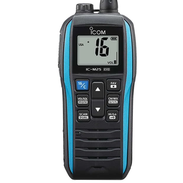 Icom M25 EVO BLACK 61 USA | Fisheries Supply