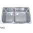 SS SINK DOUBLE 24X14.5X8IN SATIN