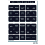 Panel Labels - Square Format, Basic Square Format Label Kit (30 Labels)