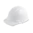 Side View of 3M XLR8 White Hard Hat - Adjustable Ratcheting 4-Point Suspension