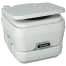 SaniPottie 964 Manual Flush Portable Toilet - 2.5 Gallon Tank, w/ Brackets