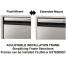 Universal Flush-Mount Frame