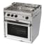 angled view of Force 10 Marine Gas Stove with Three Burner Cooktop
