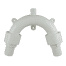 white of Forespar Vented Loops with Integral Hose Barbs