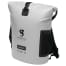Grey Cooler Bag Front View of Geckobrands Backpack Dry Bag Cooler