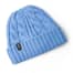 Blue View of Gill Cable Knitted Beanie