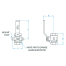 diagram of Groco Bronze Fuel Valve Full FLow