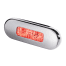 Hella LED 9680 Series Oblong Step Lamp - Red Lamp, Stainless Trim