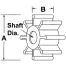 view 2 of Jabsco Impellers- Spline Drive