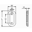 diagram of Martyr MZC406 Rounded Oval 9" Plate Anode - Aluminum