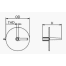 diagram of Martyr Mercury Force/Mariner Outboard Trim Tab Anode - Zinc