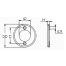 diagram of Martyr Volvo Penta Medium Ring Anode - Aluminum