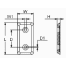 diagram of Martyr ZHC5 Taiwan Style 8" Plate Anode - Aluminum