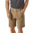 Ash Tan Color Model Front of Patagonia Men's Quandary Shorts 