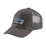 grey of Patagonia P-6 LoPro Trucker Hat
