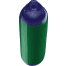 forest green with blue tips of Polyform US Polyform F-Series Boat Fenders